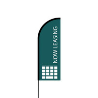 Now Leasing Flex Banner Flag - 11ft