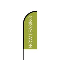 Now Leasing Flex Banner Flag - 11ft