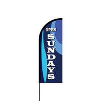 Open Sundays Flex Banner Flag - 11ft