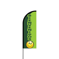 Bienvenidos Here Flex Banner Flag - 11ft