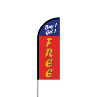 Buy One Get One Free Flex Banner Flag - 11ft