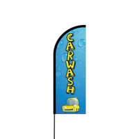 Car Wash Flex Banner Flag - 11ft