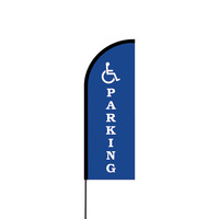 Handicap Parking Flex Banner Flag - 11ft