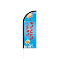 Happy Birthday Flex Banner Flag - 11ft