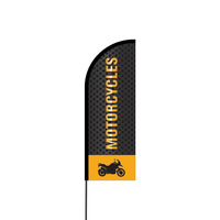 Motorcycles Flex Banner Flag - 11ft