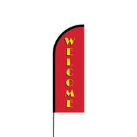 Welcome Flex Banner Flag - 11ft