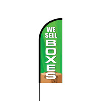 We Sell Boxes Flex Banner Flag - 11ft