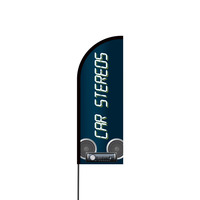 Car Stereos Flex Banner Flag - 11ft