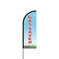 Gas Saver Flex Banner Flag - 11ft