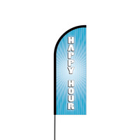 Happy Hour Flex Banner Flag - 11ft