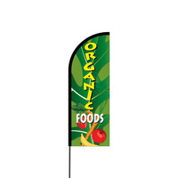 Organic Foods Flex Banner Flag - 11ft
