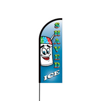 Shaved Ice Flex Banner Flag - 11ft