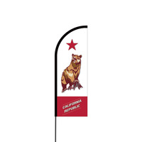 Californian Flex Banner Flag - 11ft