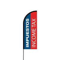 Impuestos Income Tax Flex Banner Flag - 11ft