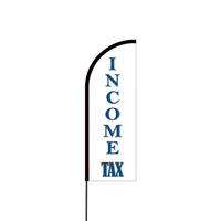 Income Tax Flex Banner Flag - 11ft