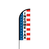 Income Tax Flex Banner Flag - 11ft