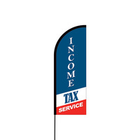 Income Tax Services Flex Banner Flag - 11ft