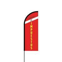 Servicio de Impuestos Flex Banner Flag - 11ft