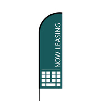 Now Leasing Flex Banner Flag - 14 (Single Sided)