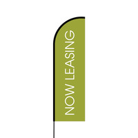 Now Leasing Flex Banner Flag - 14 (Single Sided)