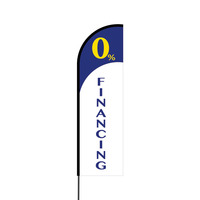 0% Financing Flex Banner Flag - 14 (Single Sided)