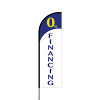 0% Financing Flex Banner Flag - 14 (Single Sided)