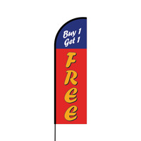Buy One Get One Free Flex Banner Flag - 14 (Single Sided)