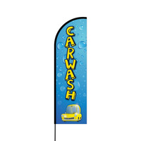 Car Wash Flex Banner Flag - 14 (Single Sided)