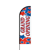 Grand Opening Flex Banner Flag - 14 (Single Sided)