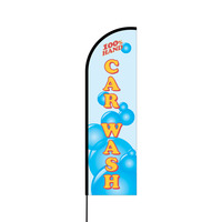 Hand Car Wash Flex Banner Flag - 14 (Single Sided)