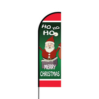 Merry Christmas Flex Banner Flag - 14 (Single Sided)