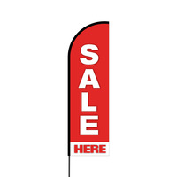 Sale Here Flex Banner Flag - 14 (Single Sided)