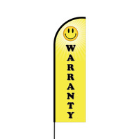 Warranty Flex Banner Flag - 14 (Single Sided)