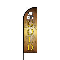 We Buy Gold Flex Banner Flag - 14 (Single Sided)