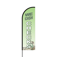 We Cash Checks Flex Banner Flag - 14 (Single Sided)