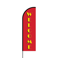 Welcome Flex Banner Flag - 14 (Single Sided)