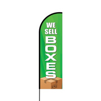 We Sell Boxes Flex Banner Flag - 14 (Single Sided)
