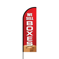 We Sell Boxes Flex Banner Flag - 14 (Single Sided)