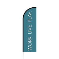 Work Live Play Flex Banner Flag - 14 (Single Sided)