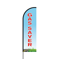 Gas Saver Flex Banner Flag - 14 (Single Sided)