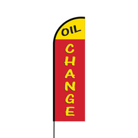 Oil Change Flex Banner Flag - 14 (Single Sided)