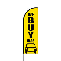 We Buy Cars Flex Banner Flag - 14 (Single Sided)