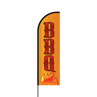BBQ Flex Banner Flag - 14 (Single Sided)