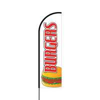 Burgers Flex Banner Flag - 14 (Single Sided)
