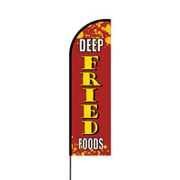 Deep Fried Foods Flex Banner Flag - 14 (Single Sided)