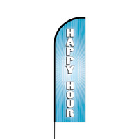 Happy Hour Flex Banner Flag - 14 (Single Sided)