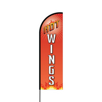 Hot Wings Flex Banner Flag - 14 (Single Sided)