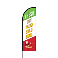 Pizza Flex Banner Flag - 14 (Single Sided)