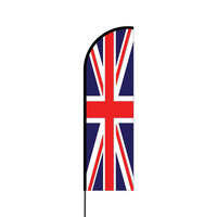Union Jack Flex Banner Flag - 14 (Single Sided)