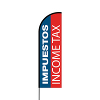 Impuestos Income Tax Flex Banner Flag - 14 (Single Sided)